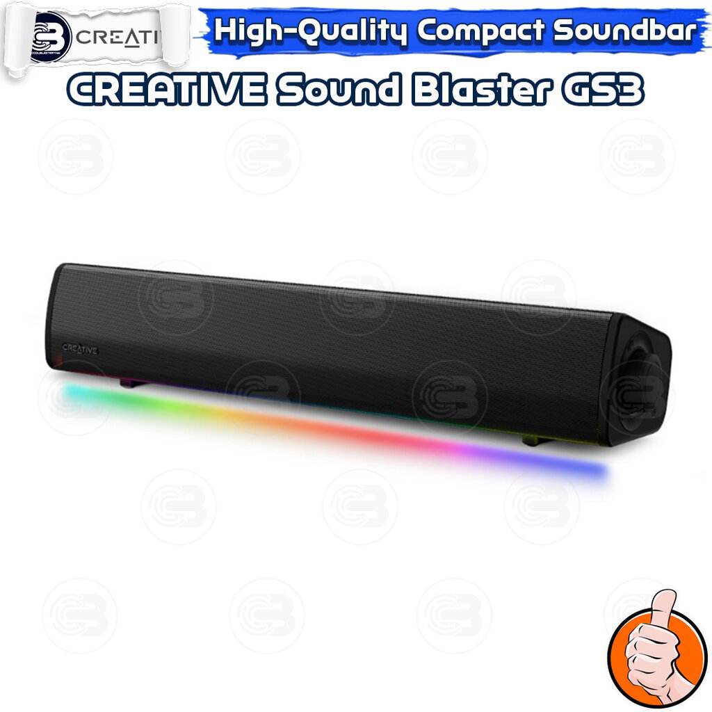 [CoolBlasterThai] CREATIVE SPEAKER Sound Blaster GS3 Soundbar (BLACK)