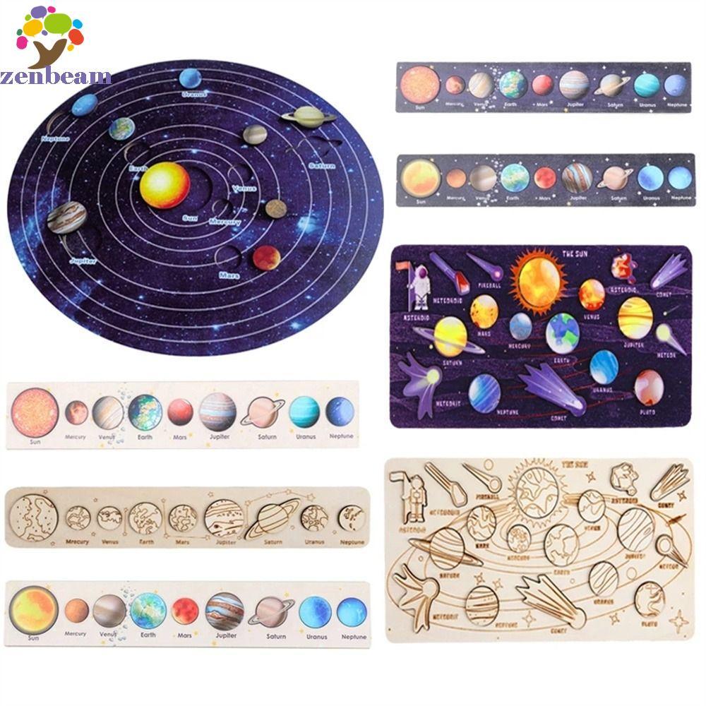 ZENBEAM ปริศนาระบบพลังงานแสงอาทิตย์ดาราศาสตร์เด็ก Planet Matching Boy Girl ความรู้ความเข้าใจการศึกษา