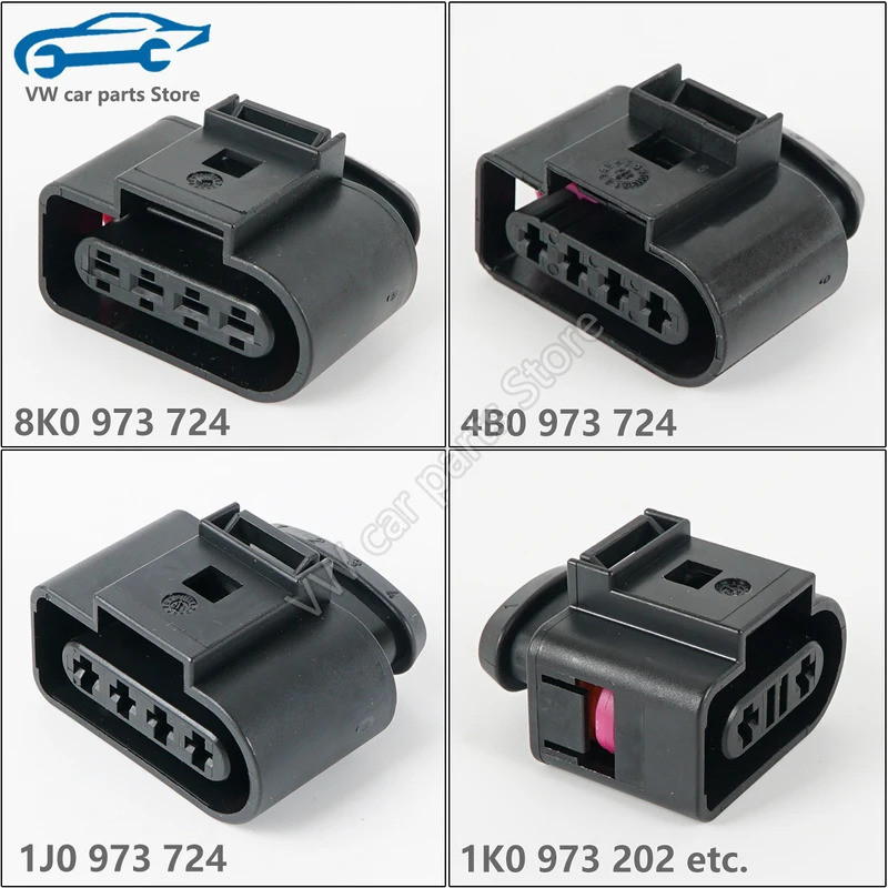 2 Pin Coolant เซ็นเซอร์อุณหภูมิปลั๊ก 8K0 973 724,1K0 973 202 สําหรับ Audi VW 8K0973724,1K0973202,4B0