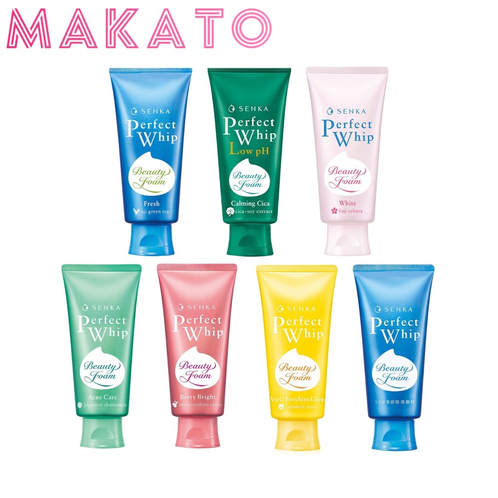 SENKA Perfect Whip เซนกะ โฟมล้างหน้า วิปโฟมนุ่ม ฟองแน่น ทำความสะอาดผิวหน้า ใช้ได้ทุกวัน ขนาด 100g