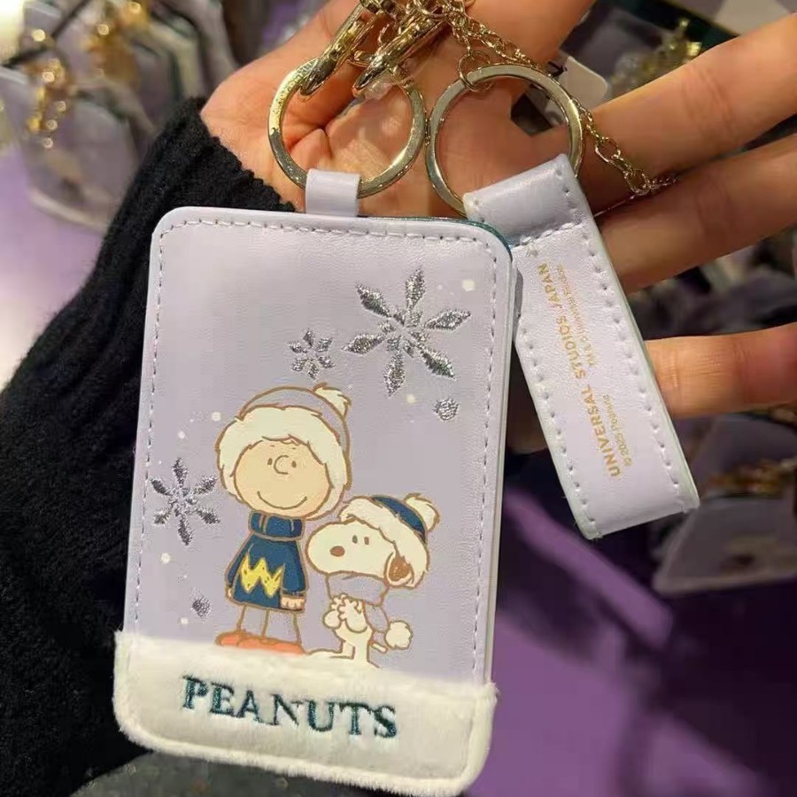 OKidy • Limited USJ Universal Studios Osaka Snoopy Charlie Brown Card Holder Bus Access Control Bag