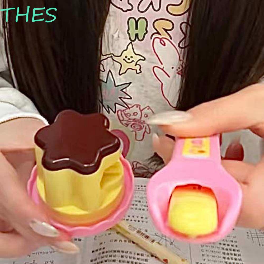 THES Pudding Feeding Toy, Early Education Food Feeding Strawberry Pudding Toy, Novelty Japanese Role