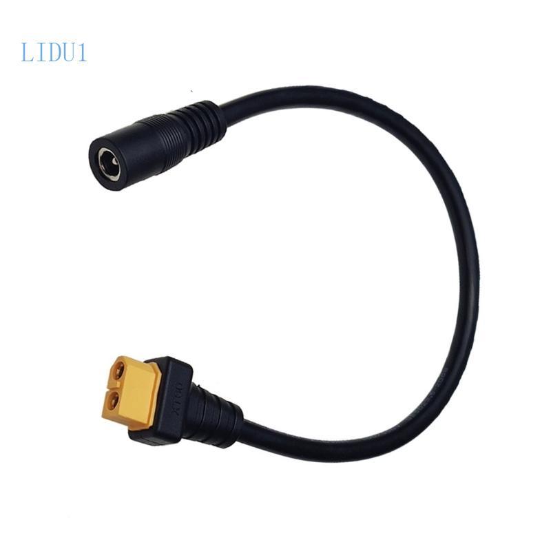 LIDU1 XT60 Female to DC5525 Female Connectors Cable for Outdoor Power Solution