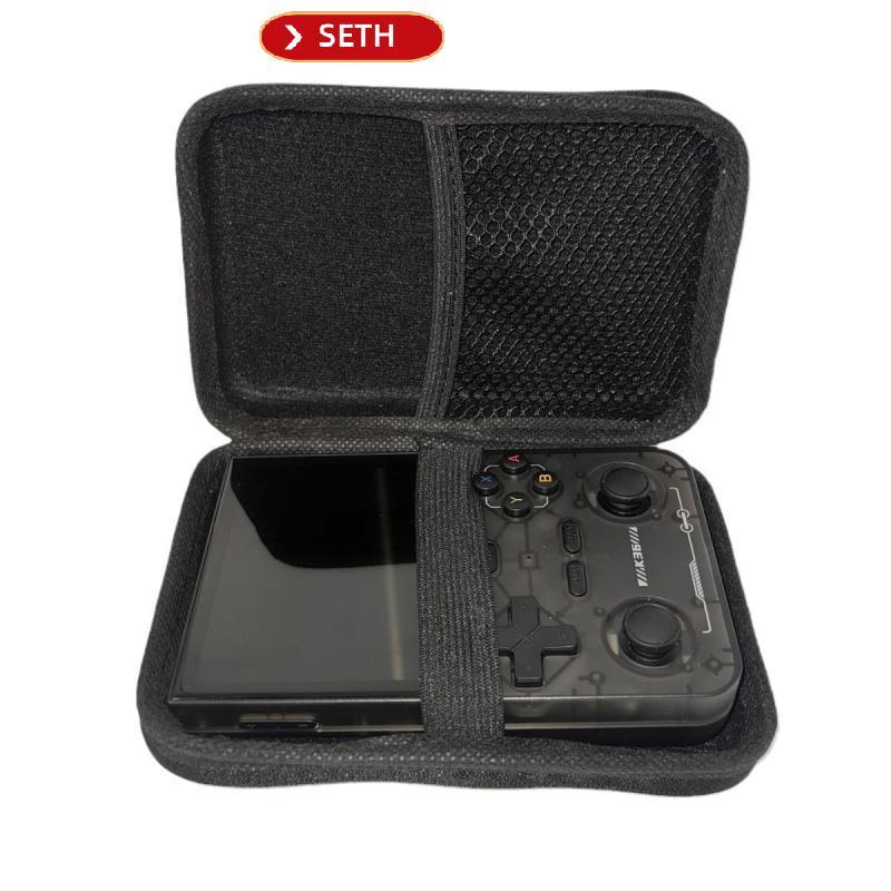 SETH แบบพกพา R36S R35S R36pro กรณีเกมคอนโซล Anbernic RG34XX K36 กระเป๋า Shoproof ฝาครอบเชลล์ป้องกันก