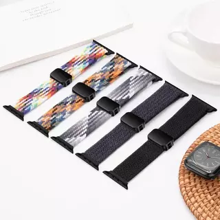 สายรัดไนลอนถักสําหรับ Apple Watch Series11/10 42 มม.46 มม.Ultra3/2/1 49 มม.9 8 7 6 SE 45/41/40/44 มม.