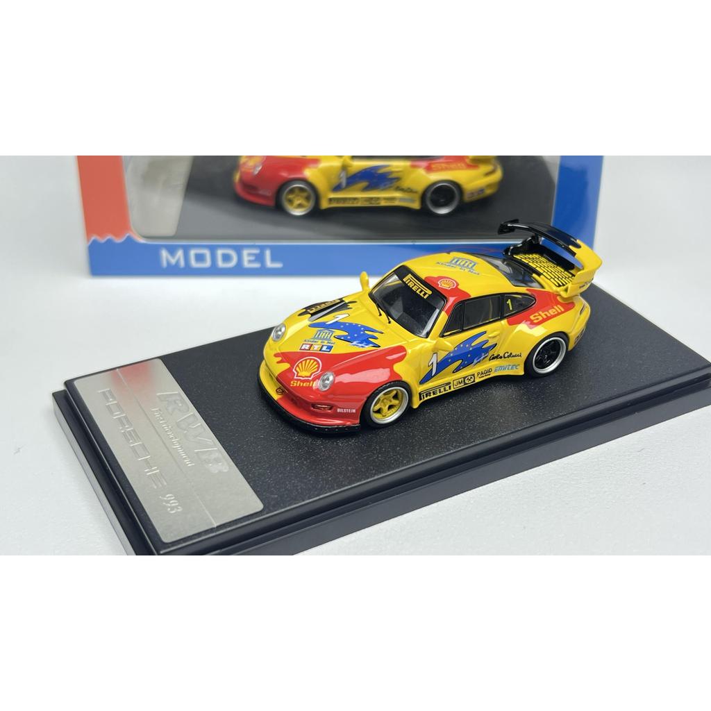 [คลังสินค้าพร้อม] 1/64 HL PORSCHE PORSCHE 993 RWB โมเดลรถอัลลอยกว้าง