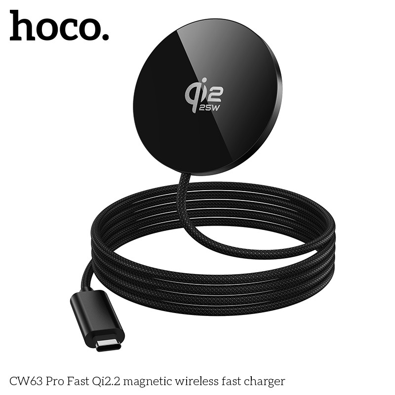 Hoco CW63 Pro Original 100% Qi2.2 MagSafe Wireless Charger 25W สําหรับ IPhone 17 16 Pro Max สําหรับ 