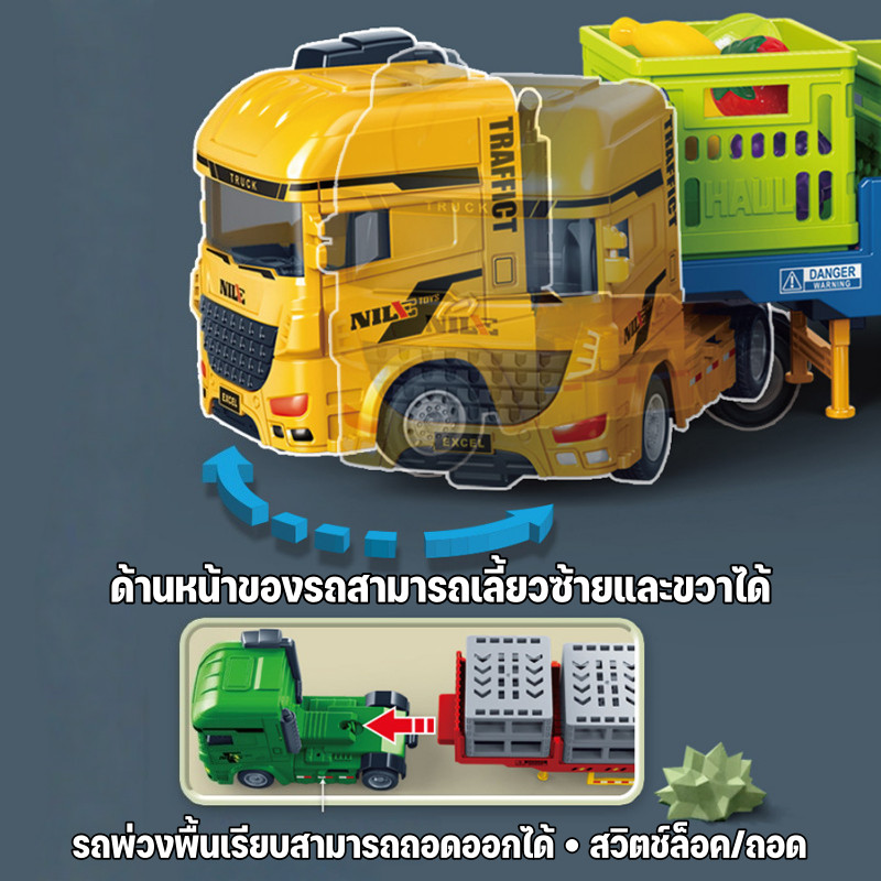 รถขนส่งผลไม้ รถของเล่นแรงเฉื่อย รูปที่ 6
