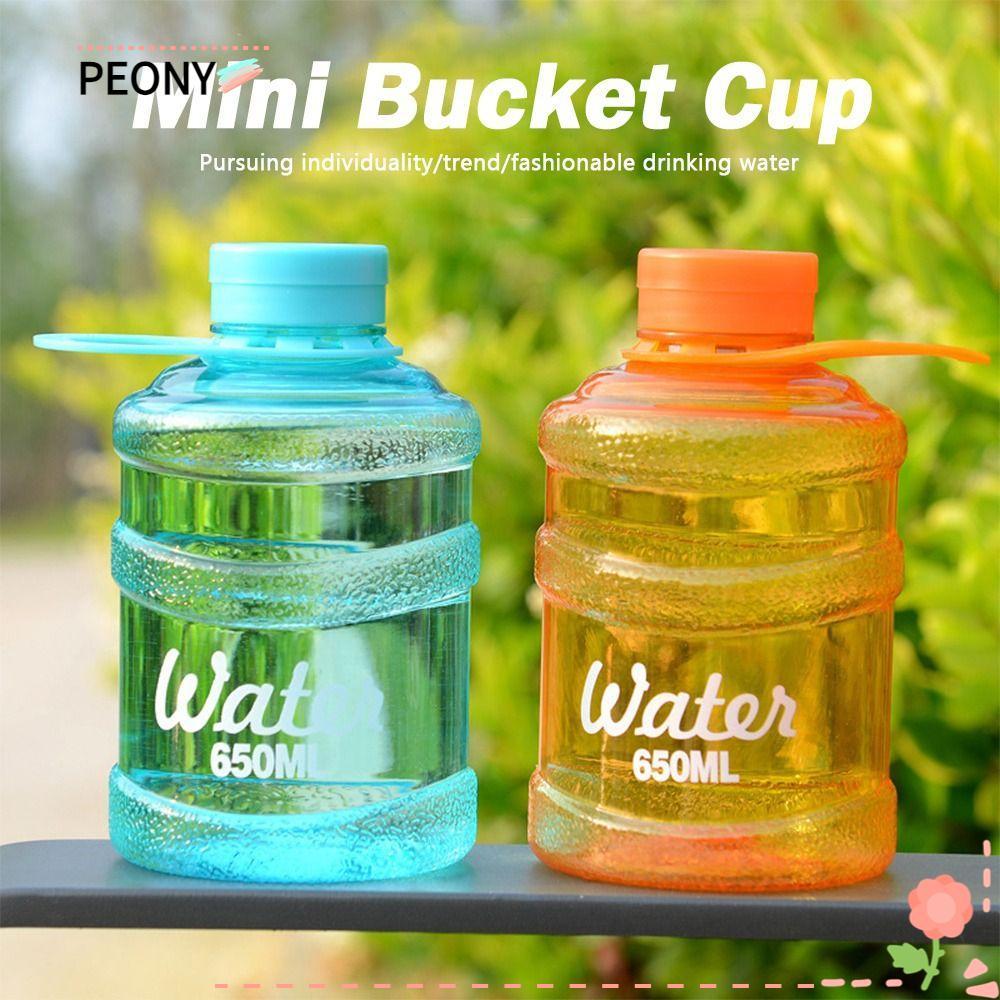 PEONYPAVILION ถ้วยพลาสติก, Drop Resistance Large Capacity Bucket Cup, Gift Mini Size Creative Design