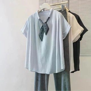 ส่งไวจากไทยBreezeS-4XL พลัสขนาดเกาหลีหลวมแขนสั้นเสื้อยืดผู้หญิงฤดูร้อนใหม่หลวมเสื้อยืดฤดูร้อนสำหรับสุภาพสตรี