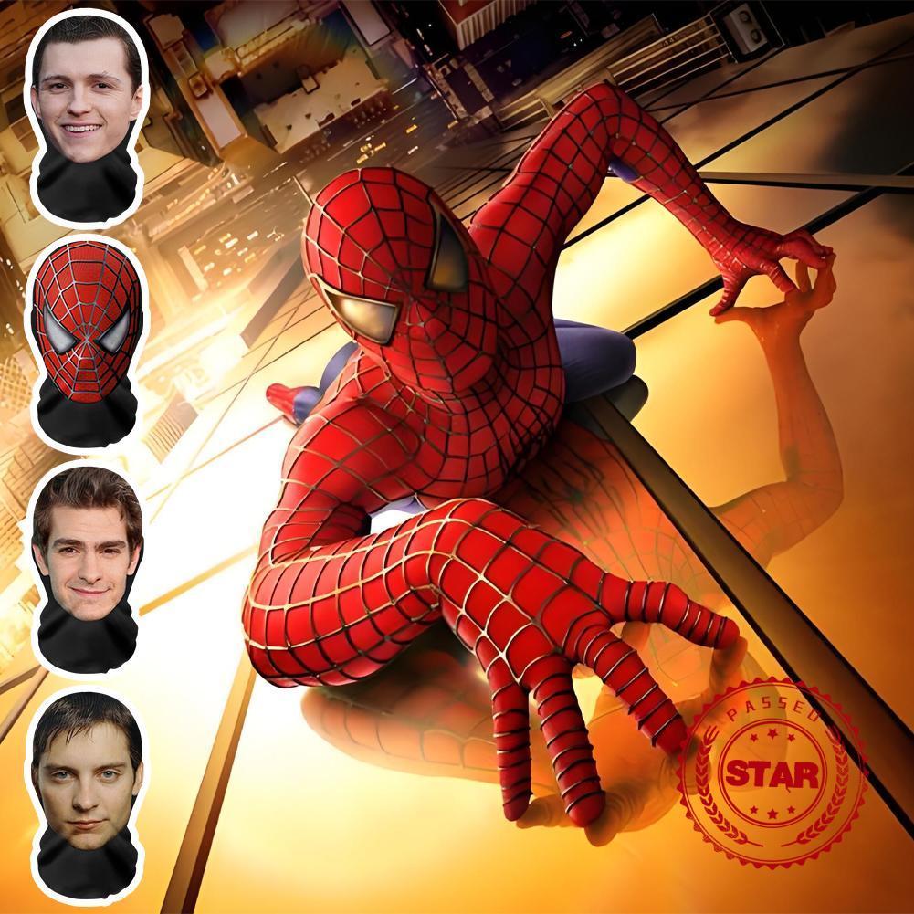 หน้ากากคนดัง 3D พิมพ์ Spiderman III หน้ากากซูเปอร์ฮีโร่หมวก Balaclava คอสเพลย์ U8G2