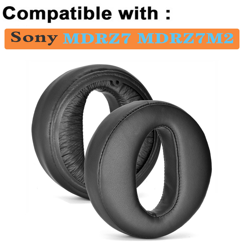 นุ่มและสบาย เหมาะสําหรับ Sony MDR-Z7M2 MDR-Z7 เปลี่ยน Earcup ผิวที่เป็นมิตรฟองน้ํานุ่มหูฟังฝาครอบ