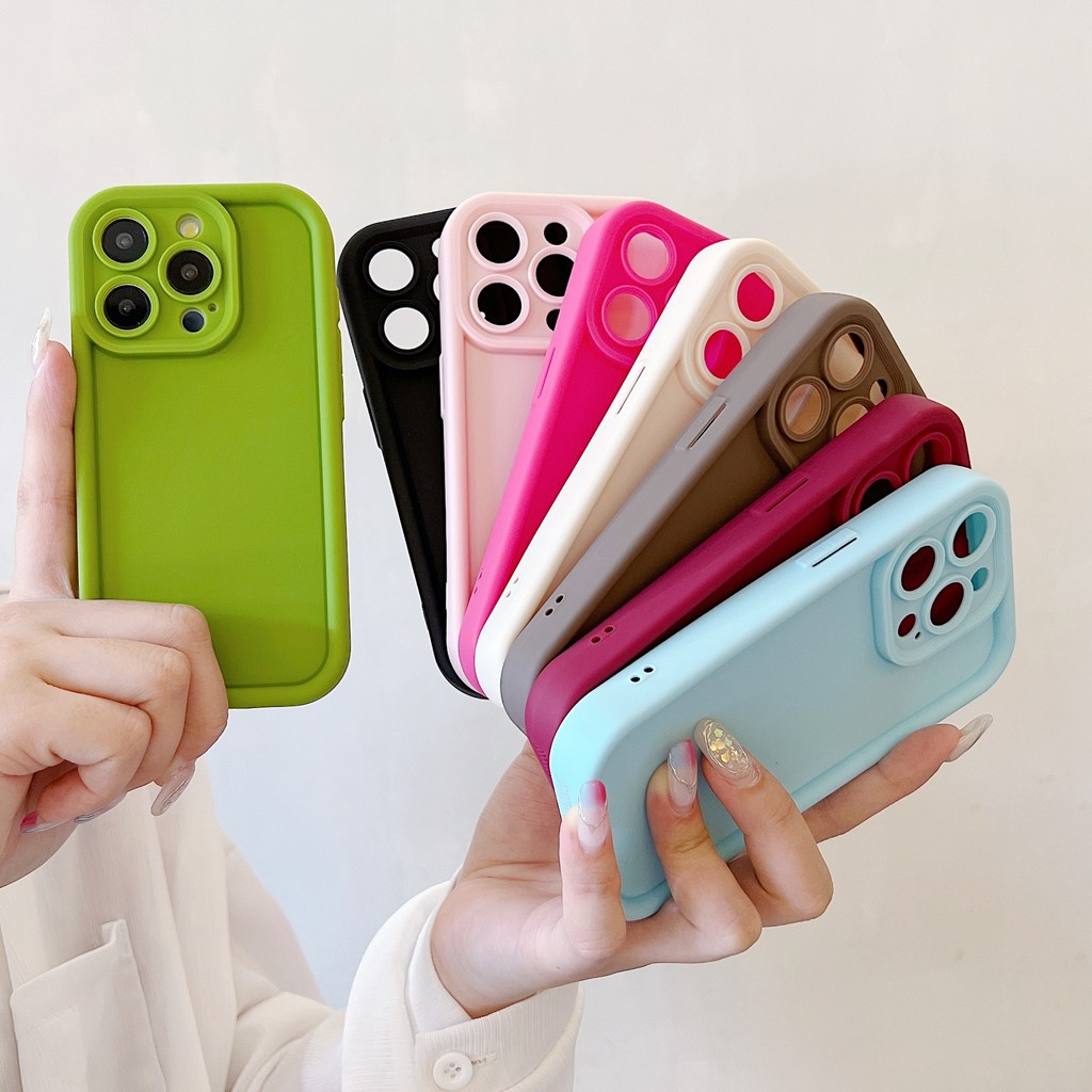 8 สีสีทึบกล้องสําหรับ iPhone 15 Pro Max 14 Pro Max 13 Pro Max 16 Pro Max กันกระแทกฝาครอบป้องกัน