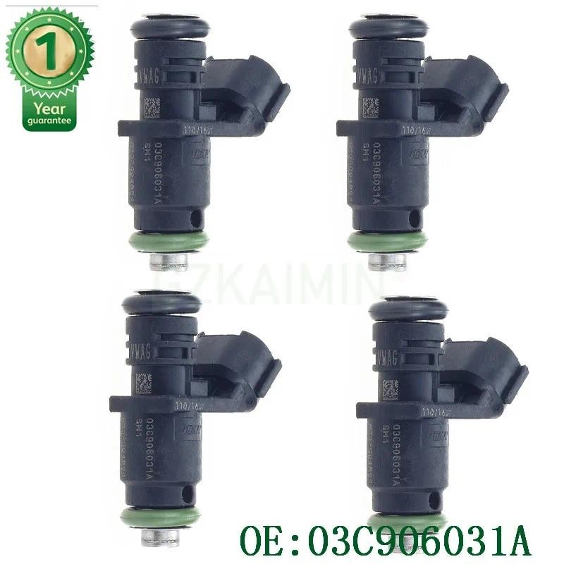 4X คุณภาพสูง FUEL NOZZLE INJECTOR หัวฉีด 03C906031A 03C 906 031 A สําหรับ VW สําหรับ Audi สําหรับ Sk