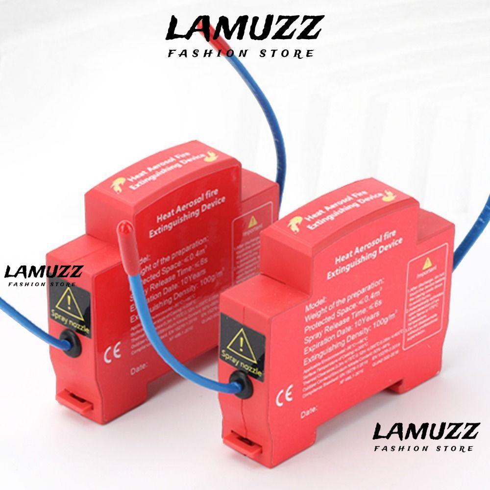 อุปกรณ์สารหน่วง LAMUZZ, Non-pollution Dual-line Design เครื่องดับเพลิงอัตโนมัติ, ราง DIN อุปกรณ์ดับเพลิงในครัวเรือนสําหรับกล่องกระจาย/ช่องเครื่องยนต์ตู้