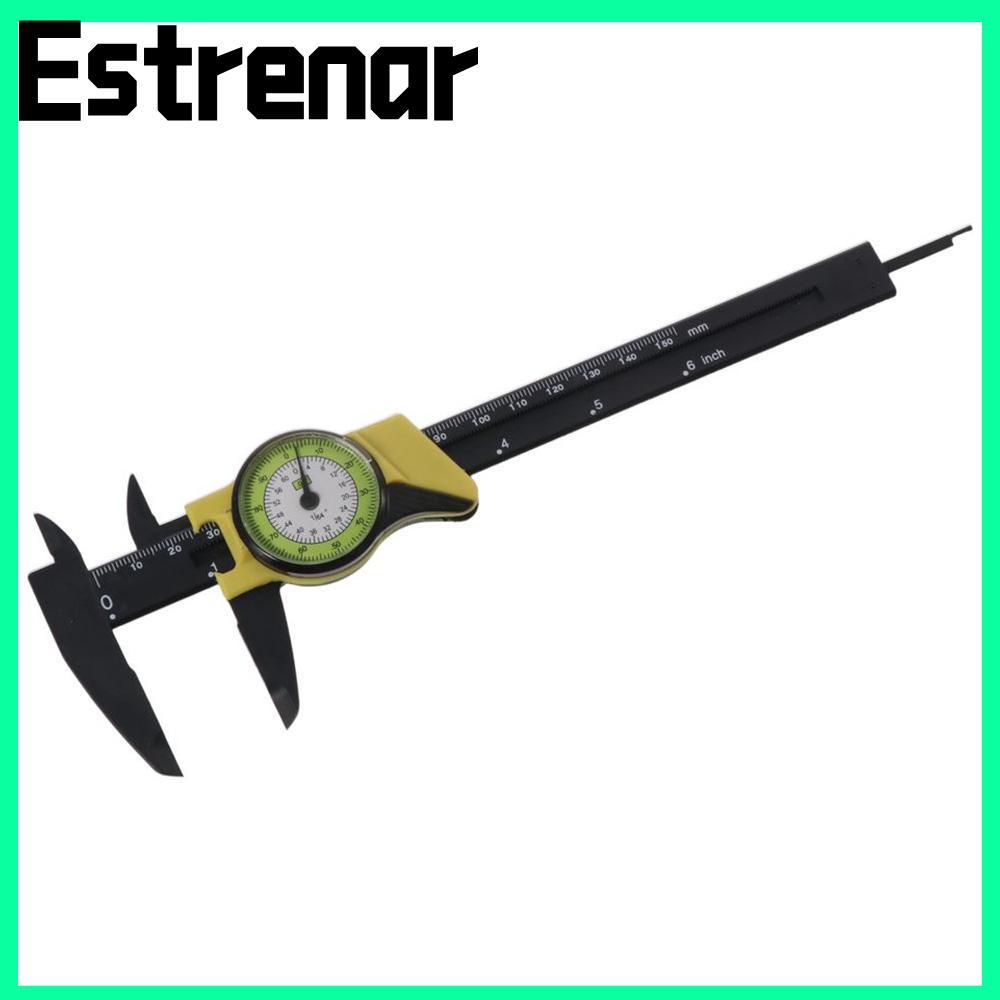 ESTRENAR Dial Vernier Caliper, 0-150 มม. ±0.02 ความแม่นยํา Vernier เครื่องมือวัด Vernier Caliper Bio