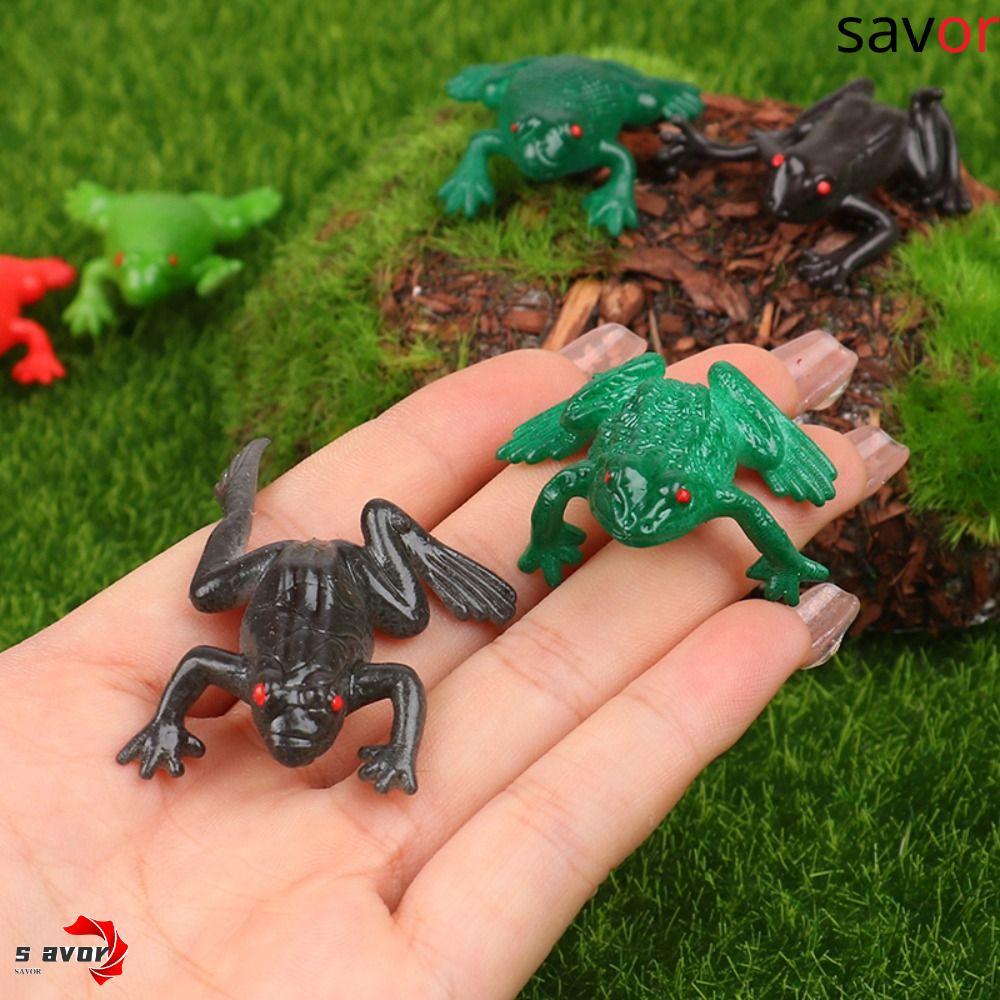 CHROM Spoof จําลองกบรุ่นของขวัญเด็ก Mini คางคก Tricky สัตว์ของเล่น Buoyant น้ําบีบกบ