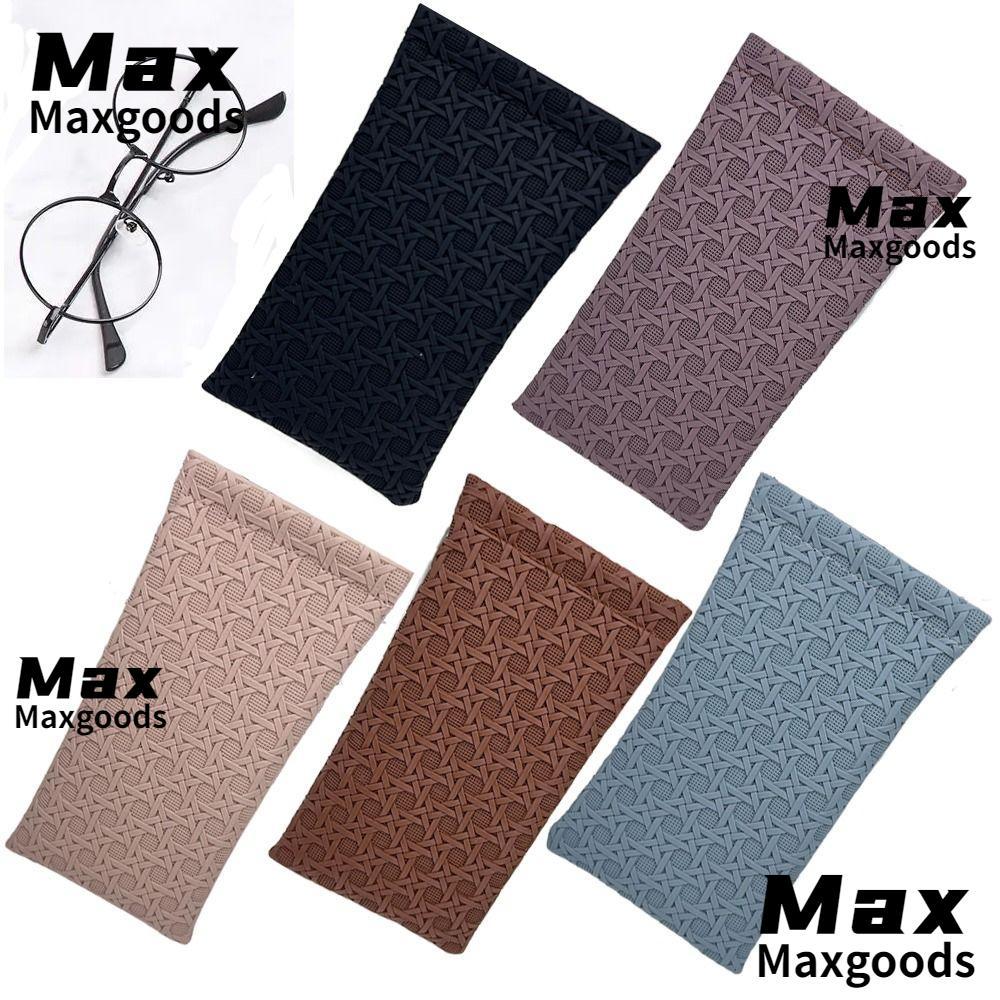 MAXG แว่นตาอ่านหนังสือ กระเป๋าแว่นตาพร้อมกล่องนุ่ม ฝาครอบป้องกัน พร้อมหูหิ้ว สําหรับผู้ชายและผู้หญิง