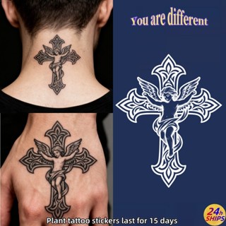 นางฟ้าข้ามรูปแบบสักสาวเซ็กซี่มือกลับพืชสักสติกเกอร์รอยสักกัน…