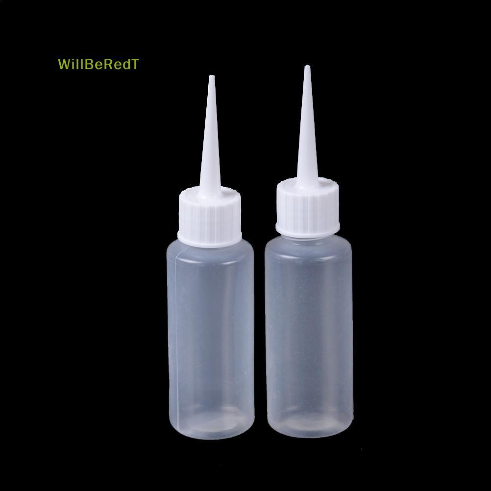 [WillBeRedT] 2 ชิ้น 50 มล. Dropper Squeezable Liquid ขวดพลาสติก Drop Bottles Needle2 ชิ้น Dropper [ใ
