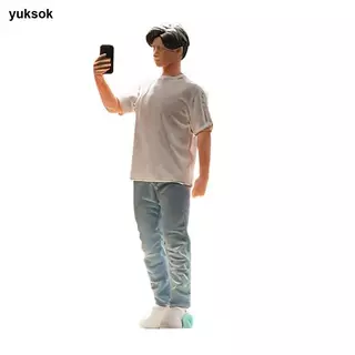 [yuksok] 1:64 Scale Boy Miniature Figure Tiny Miniature People Figurine โครงการ DIY