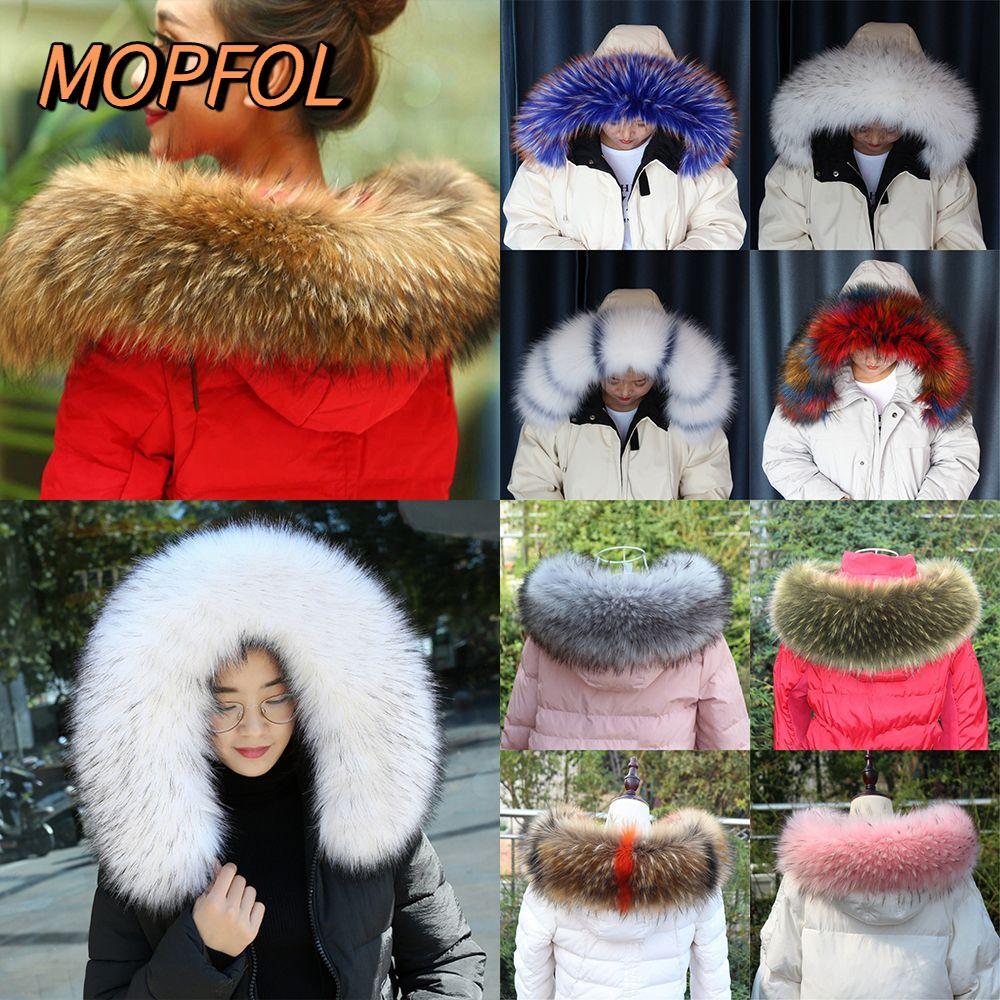 LUOLVLL Lady Fur Collar Womens Detachable Shawl Wrap Coat Fur Collar