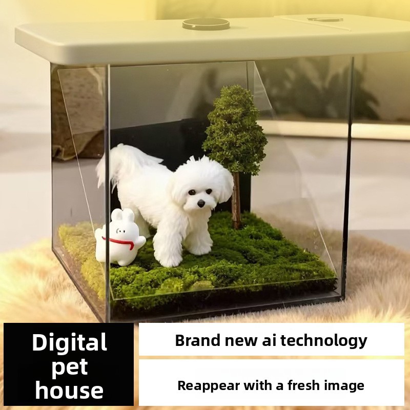 PET HOLOGRAM PROJECTOR DIGITAL MEMORIAL BOX 3D IMAGE BOX FOR CAT DOG SMALL PET SOUVENIR IMMORTALITY 