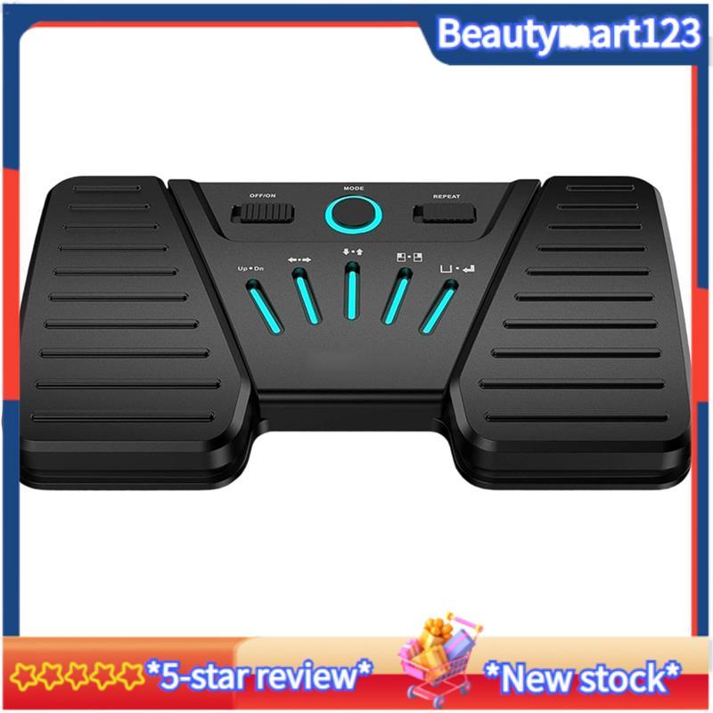 BMAnti-Slip Rubber Silent Music Page Turner พร้อม Bluetooth Foot Pedal สําหรับเครื่องดนตรีแบบพกพาหน้
