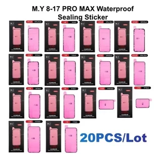 สติกเกอร์ซีลกันน้ำ YCS M.Y สำหรับ iP 11 12 12PM 13 13PM 14PM กาวติดด้านหน้าและด้านหลัง อุปกรณ์ป้องกันฝุ่น
