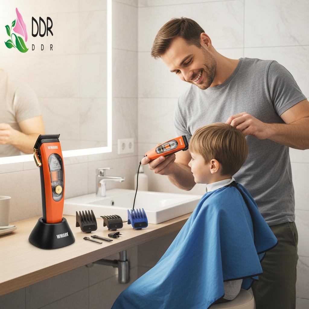 WMARK NG-9004B ปัตตาเลี่ยนผมพร้อมใบมีด DLC มอเตอร์ช่วงล่างแม่เหล็กจอแสดงผล LCD เครื่องมือตัดผมมืออาช