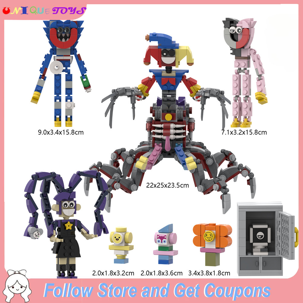 Poppy Playtime Chapter 5 Action Lily Lovebraids รูปบล็อกตัวต่อ Pianosaurus ของเล่นสําหรับ Christams ของขวัญวันเกิดสําหรับเด็กชายหญิงของขวัญ