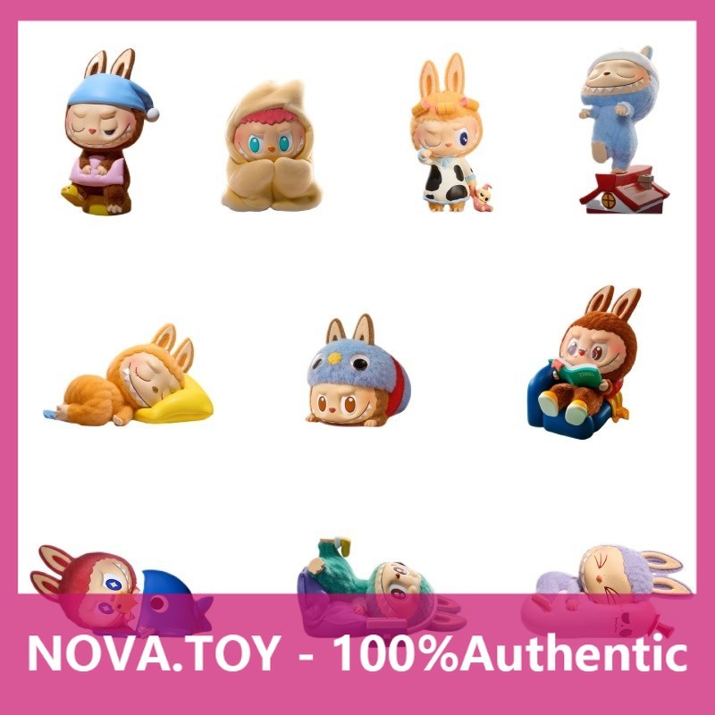 P POPMART LABUBU Early Morning A Little Series รูป Mystery Box ตกแต่ง
