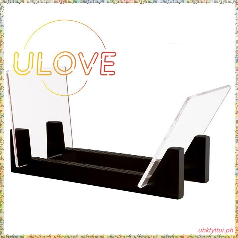 Vinyl Record Storage -Vinyl LP Record Rack 13.7 Inches Long (Black)