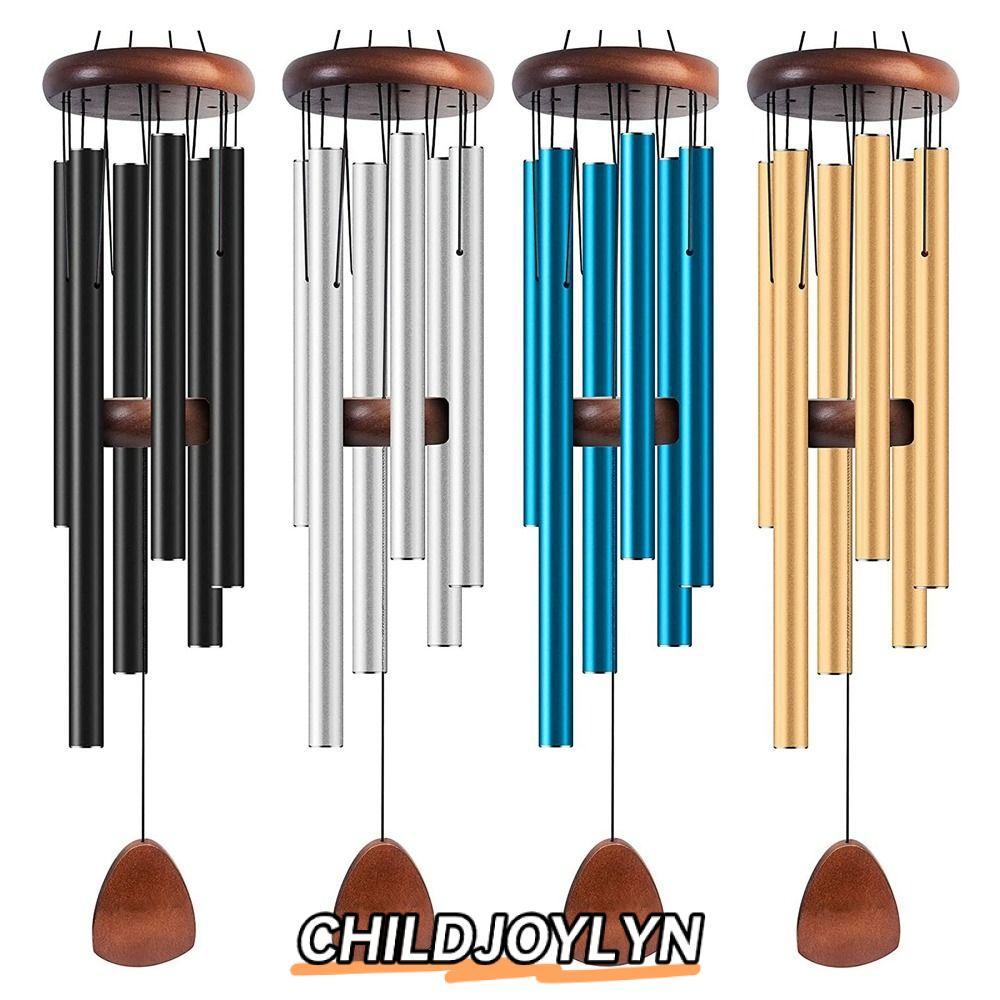 CHILDJOYLYN หลอดโลหะ Windchime, 26/32/37 นิ้วอลูมิเนียมลมตีระฆัง, จี้ Zen บรรยากาศระฆังลมขนาดใหญ่กลางแจ้ง