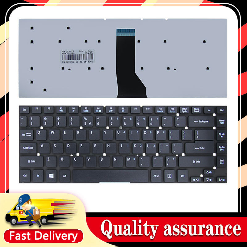 แป้นพิมพ์แล็ปท็อปใหม่สําหรับ Acer Aspire E5-471PG E5-472G ES1-431 E5-471G E5-471P สีดํา