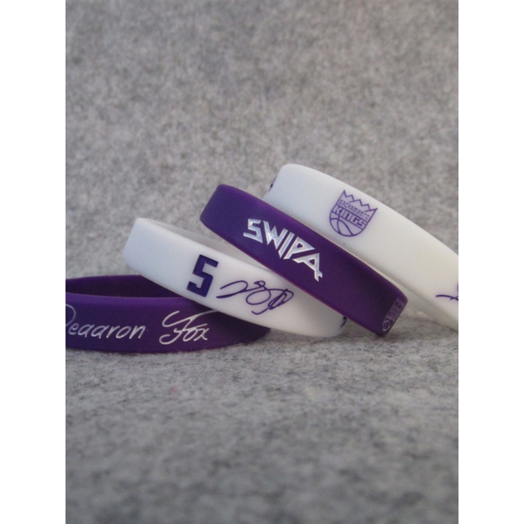 สร้อยข้อมือกีฬา Dalong Fox Luminous Signature แบบซิลิโคน สำหรับกีฬาบาสเกตบอล