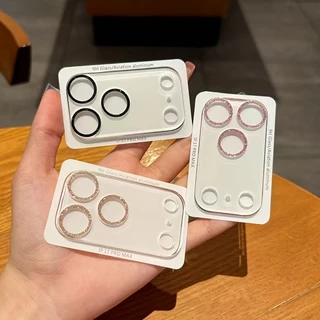 เพชรแฟลชฟิล์มกล้องไอโฟนรุ่นใหม่ ฟิล์มกระจก กันรอรอย เลนส์กล้อง สำหรับ for iphone 17 16 11 13 12 14 15 16 Pro Max 17 Air