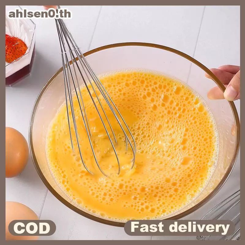 Ahlsen0 ตะกร้อมือสแตนเลสขนาดเล็ก สำหรับตีไข่และครีม thumbnail 4