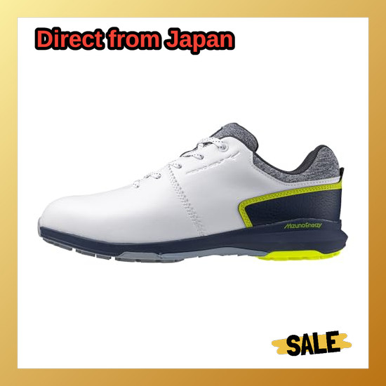 Direct From Japan [Mizuno] Golf Shoes NexLite Energy Men's 51GQ2440 White x Navy 26.5 cm 4E
