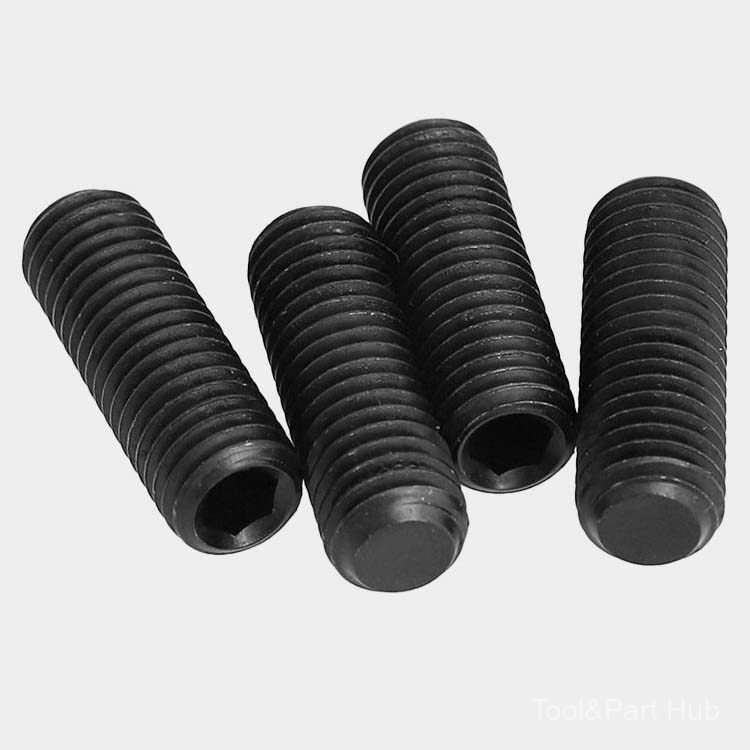 T&P#สกรูหัวจมปลายเรียบ GB913 เกรด 12.9, สกรูหัวหกเหลี่ยม, สกรูไร้หัว M3M4M5M8M12-M18