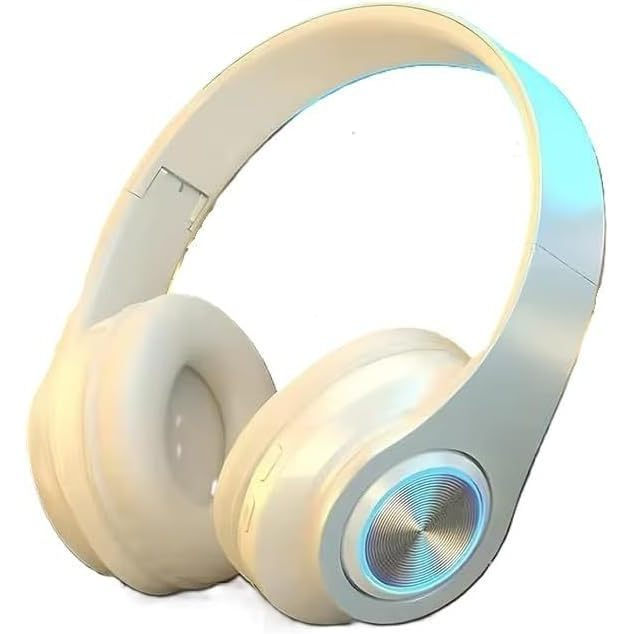 ชุดหูฟังสําหรับเล่นเกมไร้สายหูฟังบลูทูธแบบครอบหูพร้อมเวลาสแตนด์บายนานหูฟังสเตอริโอแบบพับได้น้ําหนักเ