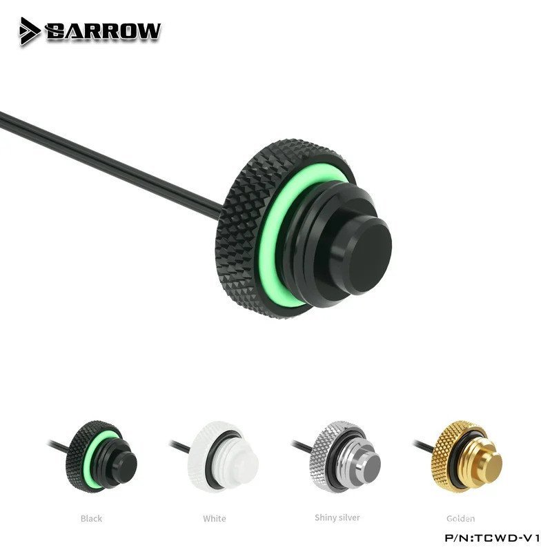 ข้อต่อหยุดเซ็นเซอร์อุณหภูมิ Barrow, G1/4 10K 8mm(สั้น) 15mm(ยาว) สําหรับระบบระบายความร้อนด้วยน้ํา+ ส