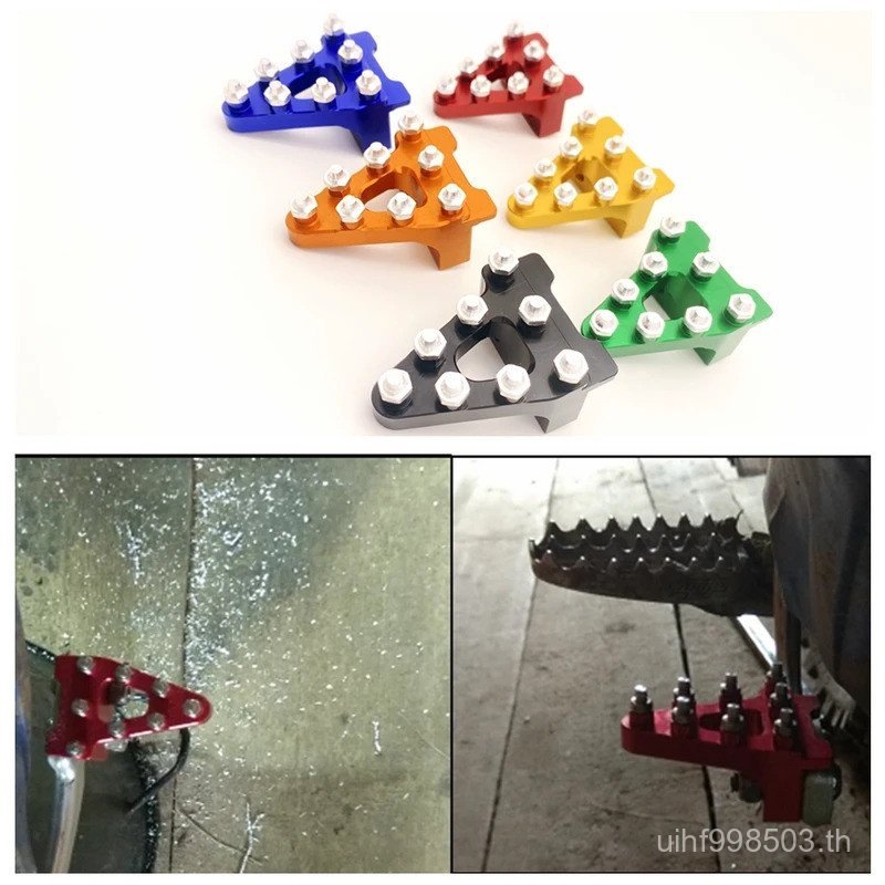 รถจักรยานยนต์ CNC ด้านหลังเบรคเหยียบเคล็ดลับสําหรับ Honda CRF50 CRF 50 XR50 Pit Bikes สีดําสีแดงสีเข