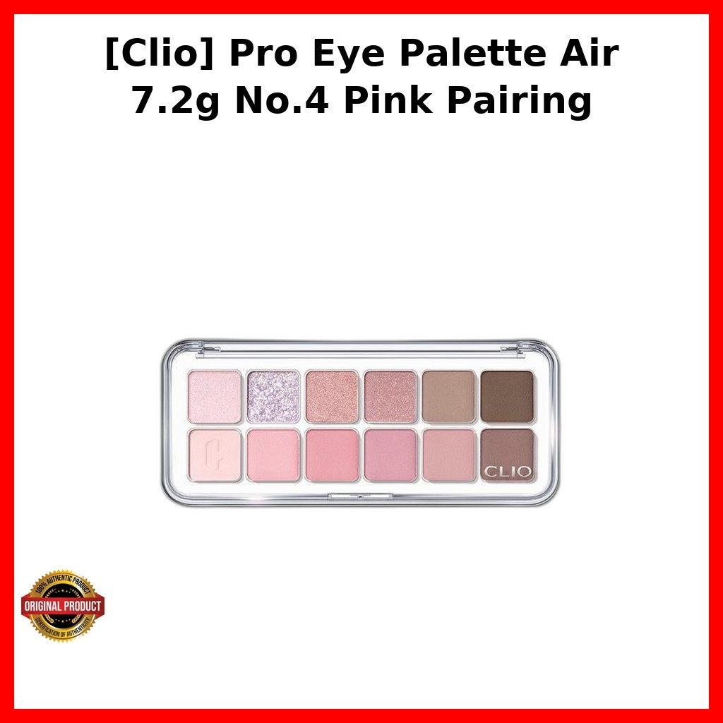 [Clio] Pro Eye Palette Air 7.2g No.4 Pink Pairing / Korean Eye Palette / Pink Shades / ของแท้ 100% โ