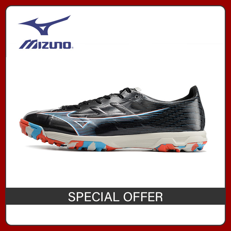 【ของแท้อย่างเป็นทางการ】 Alpha Made in Ja TF รองเท้าสตั๊ด รองเท้าฟุตบอลผู้ชาย Black  Football shoes 3