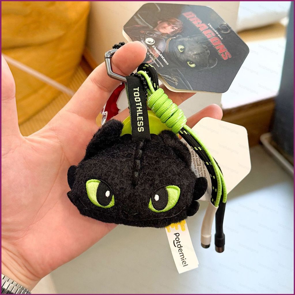 YT4 วิธีรถไฟมังกรของคุณตุ๊กตา Toothless Plush สําหรับสาวของขวัญตุ๊กตาของเล่นพวงกุญแจจี้สําหรับเด็ก