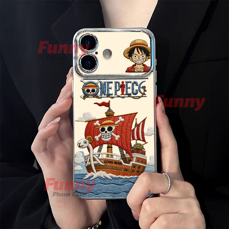 เคสมือถือสำหรับ iPhone 17 16 15 14 13 12 11 PRO MAX หน้าต่างเลนส์ใหญ่ พร้อมสายคล้องมือกันกระแทก XP6D158