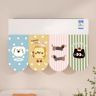 COD ม่านกันแอร์ ม่านบังลมแอร์ติดผนัง ม่านกันลม 40x90CM ผ้าม่านครึ่ง ม่านประตู ของแต่งบ้าน