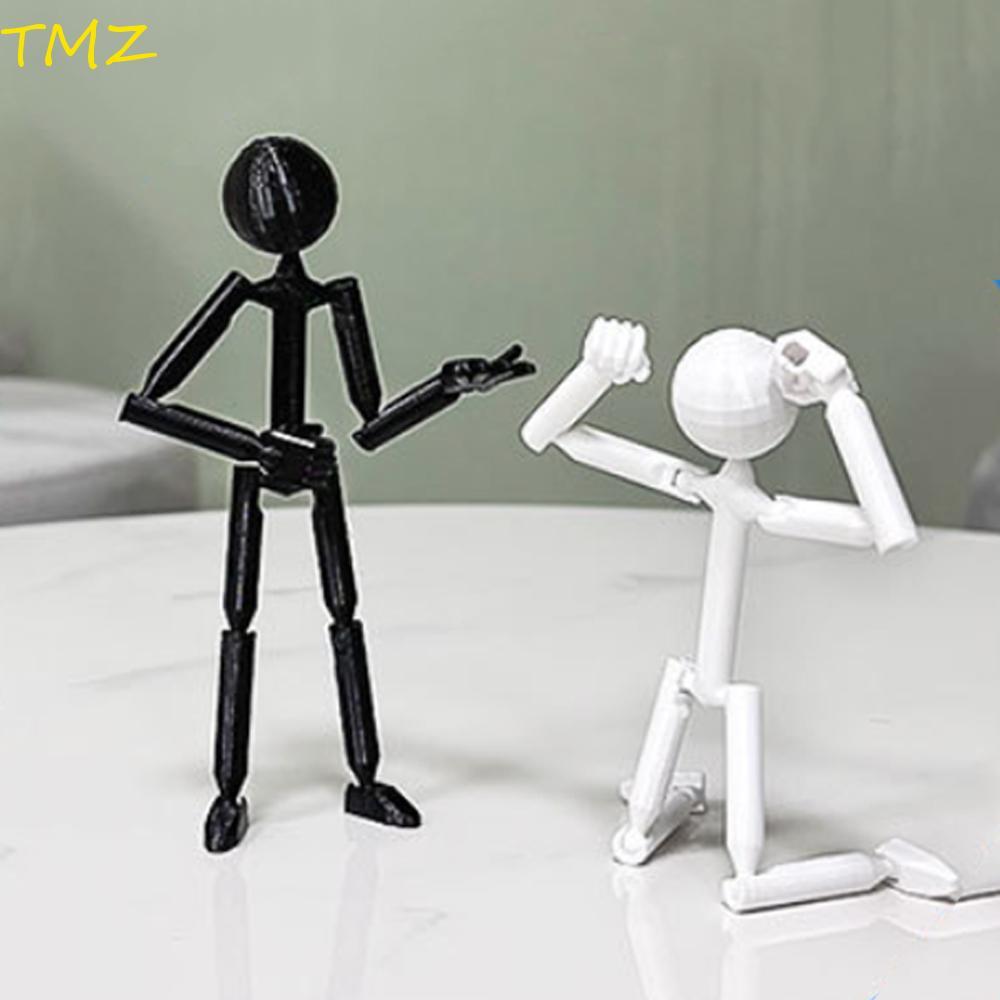 TMZ14968 Multi Joint Stickman Toy, Multi-Jointed Model Doll 3D พิมพ์ Mannequin, Assembly Action Figu