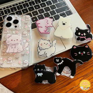 Griptok ที่วางโทรศัพท์เรซินการ์ตูน ลายน่ารัก พับได้ ปรับมุม ติดแน่นไม่หลุด ทนทาน ติดตั้งง่าย อุปกรณ์เสริมมือถือ ทุกรุ่น